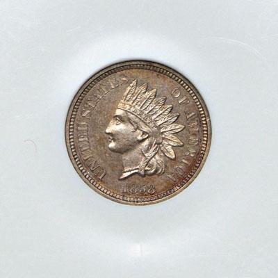 U.S. 1858 Proof-65 pattern cent,