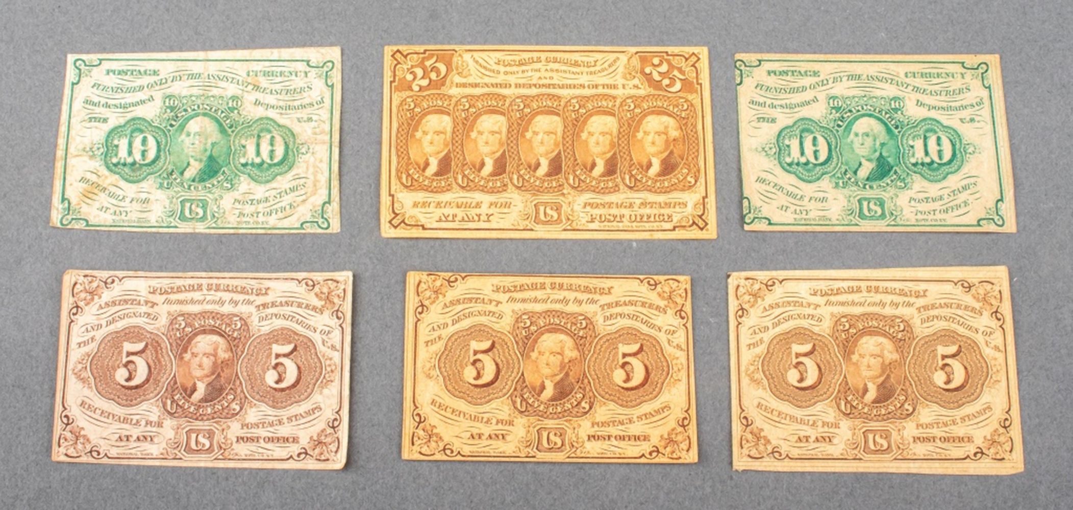 U.S. 1862 FRACTIONAL CURRENCY, 6