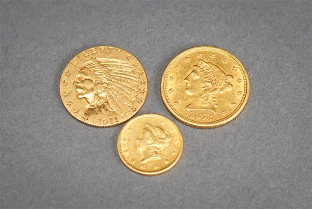 US 1873 2-1/2 DOLLAR GOLD COIN, A