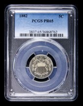 U.S. 1882 SHIELD NICKEL PCGS P