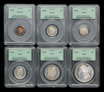 U.S. 1899 proof set: Indian head
