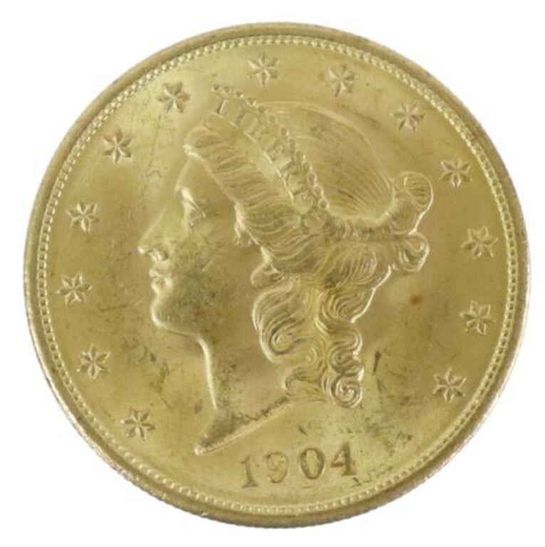 US 1904 LIBERTY HEAD DOUBLE EAGLE