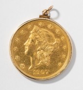 U.S. 1907 $20 GOLD LIBERTY COI