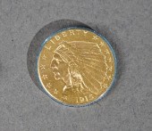 U.S. 1915 INDIAN HEAD $2-1/2 G
