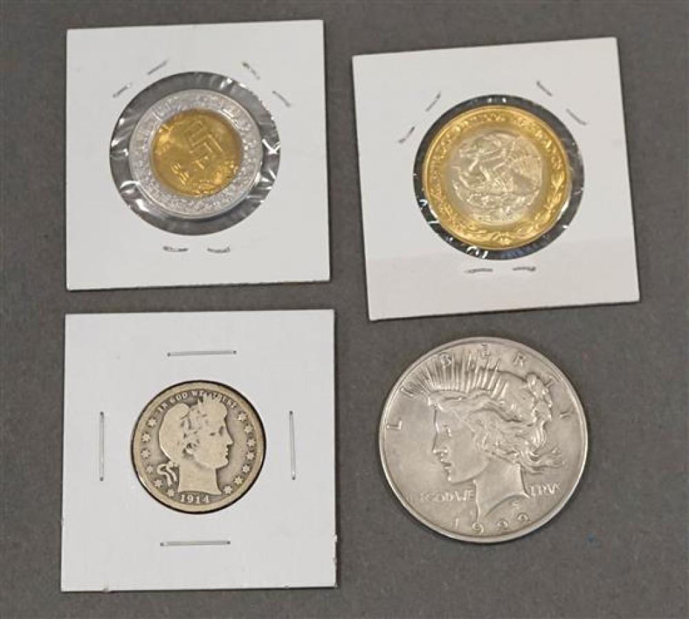 U.S. 1922 PEACE TYPE SILVER DOLLAR,