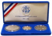 US 1986 LIBERTY THREE COIN SET