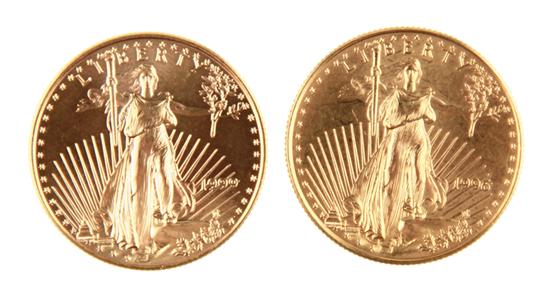 US 1996 and 1999 American Eagle $25