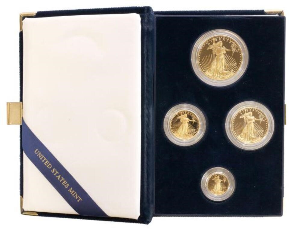 U.S. 2007 FOUR GOLD BULLION PROOF