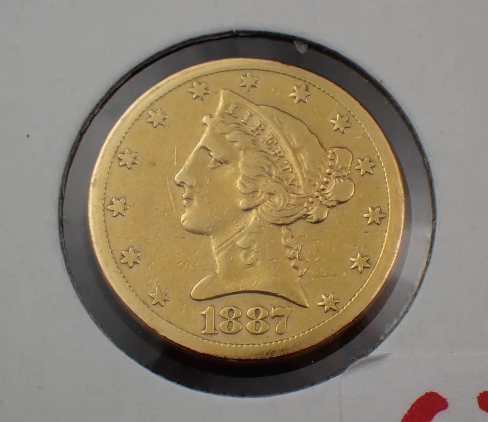 U.S. $5 GOLD COINU.S. $5 GOLD COIN,