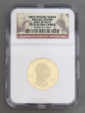 US ABIGAIL ADAMS $10 GOLD 24KT