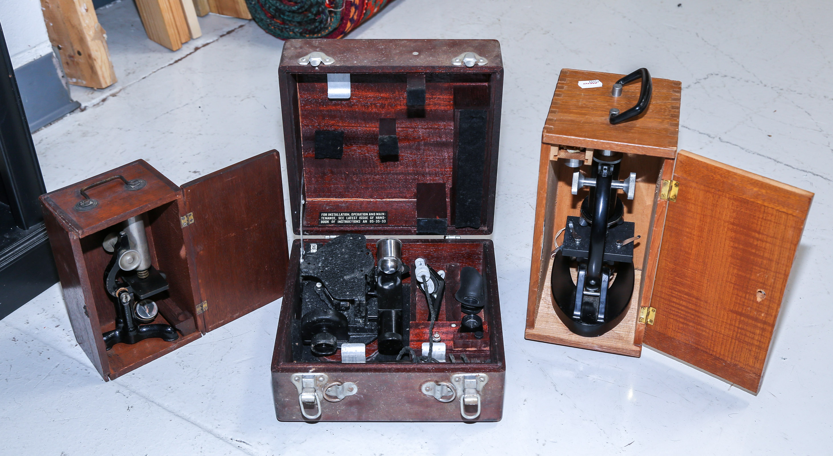 US ARMY AIR FORCE SEXTANT & TWO