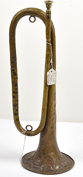 US Civil War Brass Horn Stamped