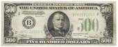 U.S. FEDERAL RESERVE NOTE $500