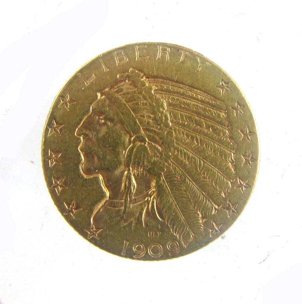 U.S. FIVE DOLLAR GOLD COIN,