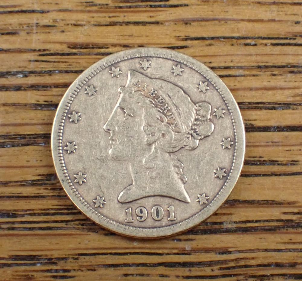 U.S. FIVE DOLLAR GOLD COINU.S. FIVE