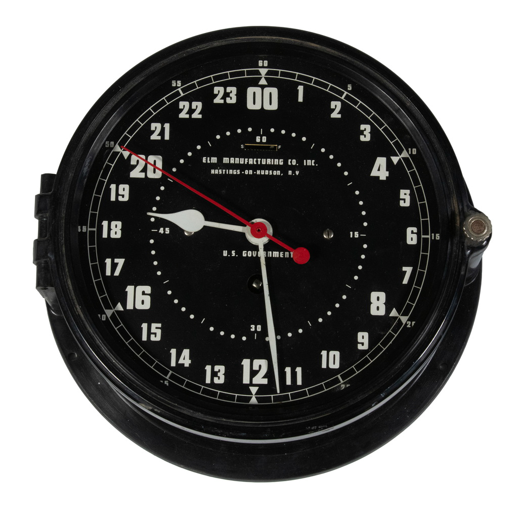 US GOVERNMENT 24-HOUR DECK CLOCK
