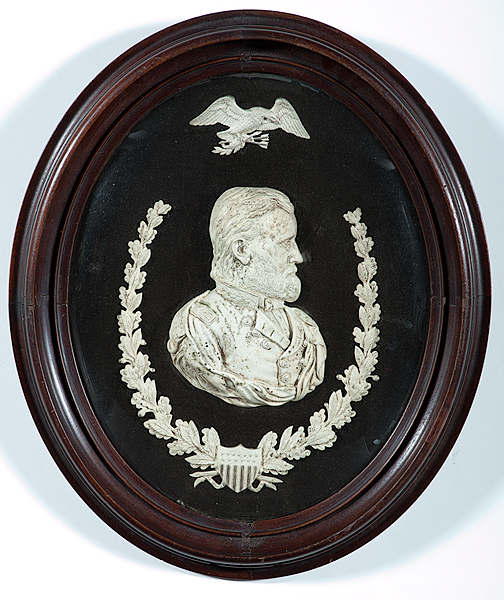U.S. Grant Bas-Relief Shell Bust