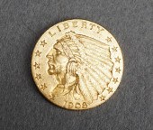 U.S. INDIAN HEAD 1908 $2-1/2 D