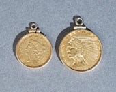 U.S. INDIAN HEAD 1908 $5 GOLD