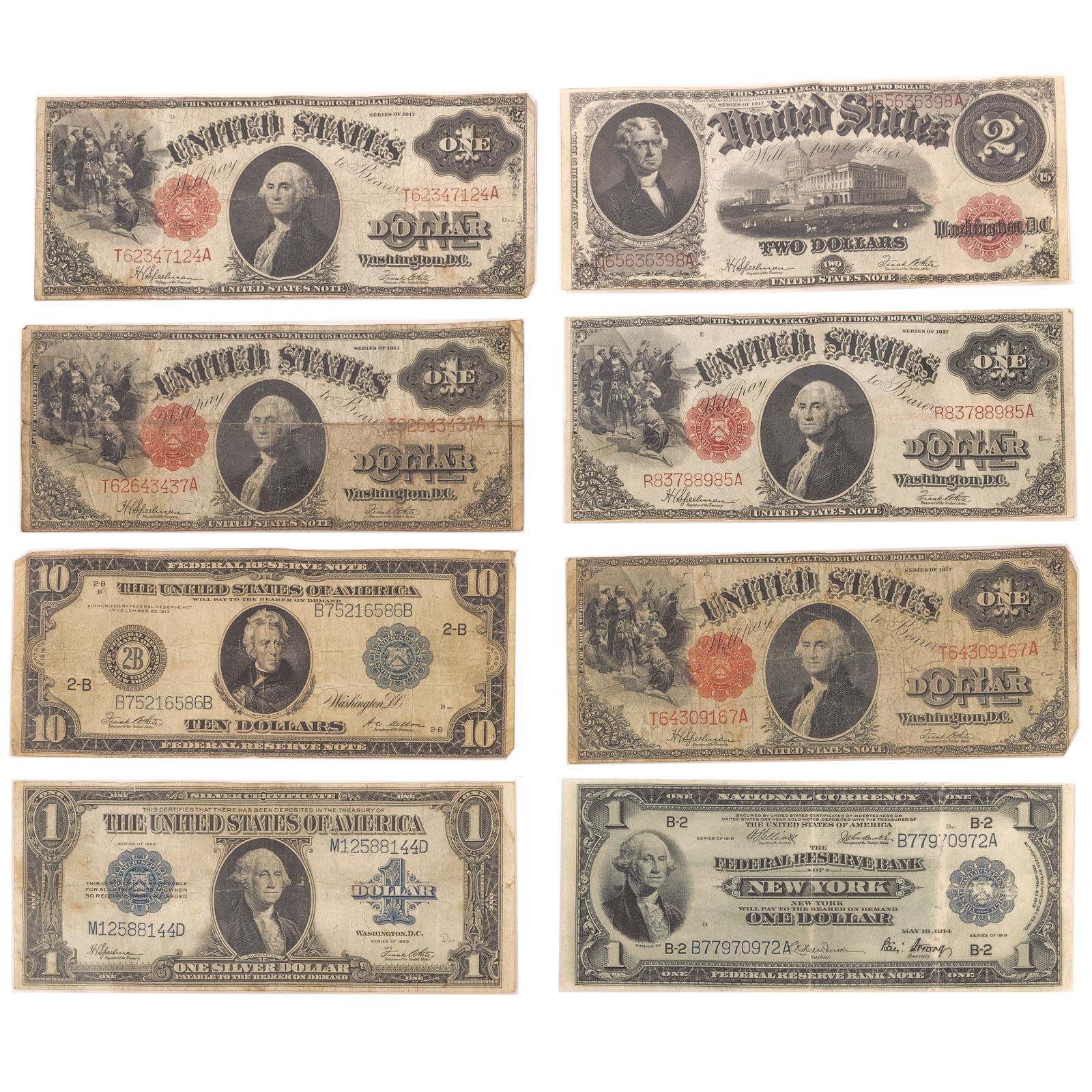US LARGE SIZE CURRENCY COLLECTION