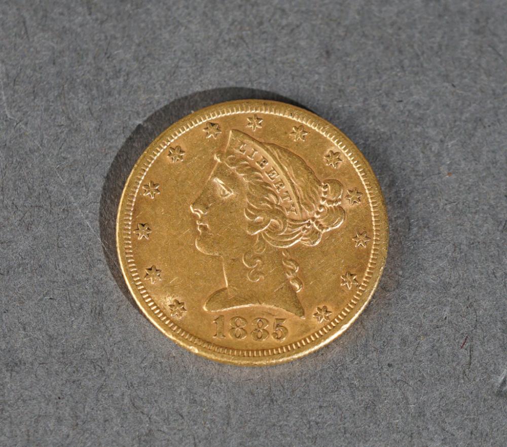 U.S. LIBERTY HEAD 1885-S