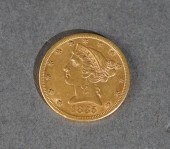 U.S. LIBERTY HEAD 1885-S FIVE-
