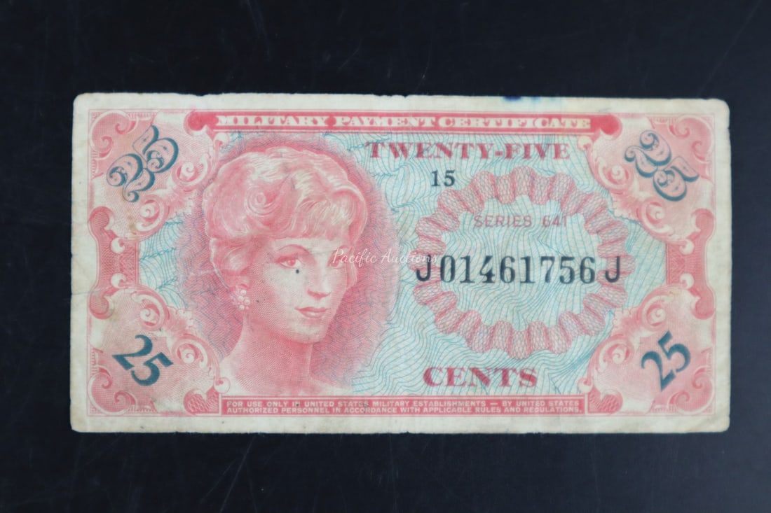 US MILITARY PAYMENT CERTIFICATE, 25