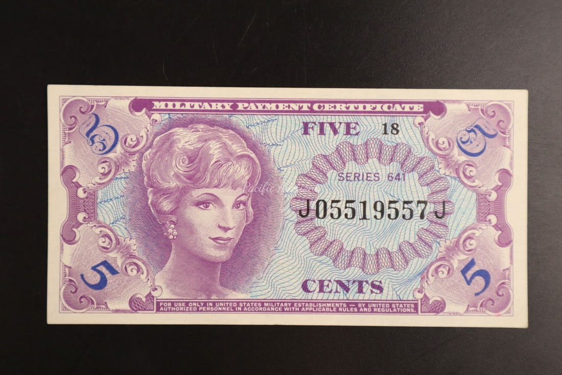 US MILITARY PAYMENT CERTIFICATE,