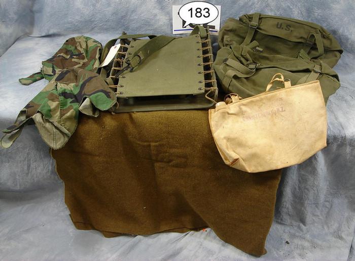 U.S. military rack marked "American