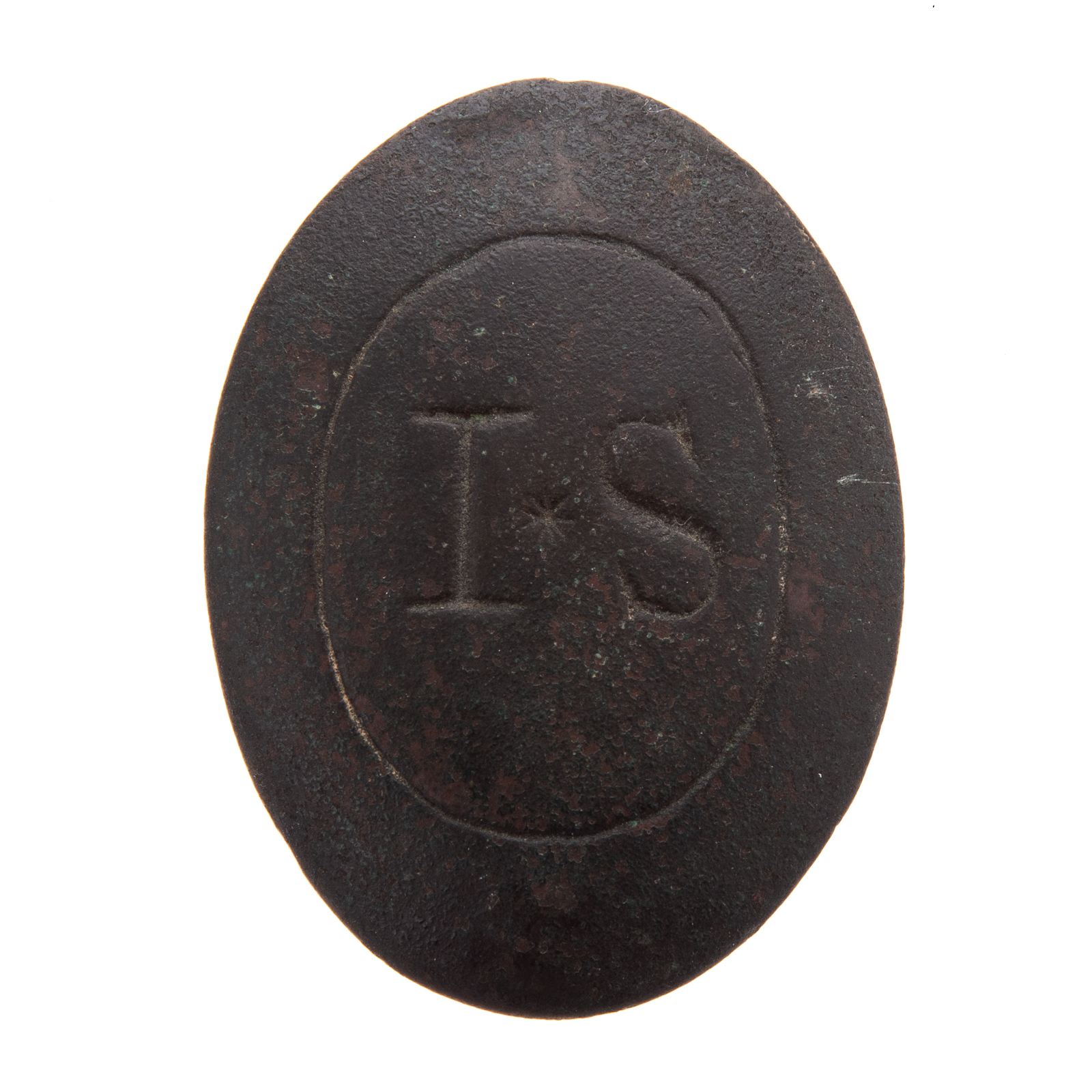 U.S. MILITIA BRASS BELT PLATE