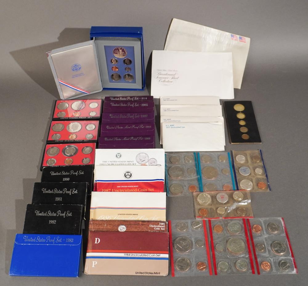 U.S. MINT PROOF SETS, 1977-1985 AND