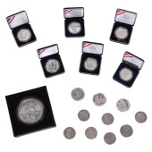 US MINT SILVER COIN LOT & MORG