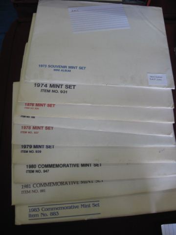 U.S. Mint Stamp Year Sets 1973 1974