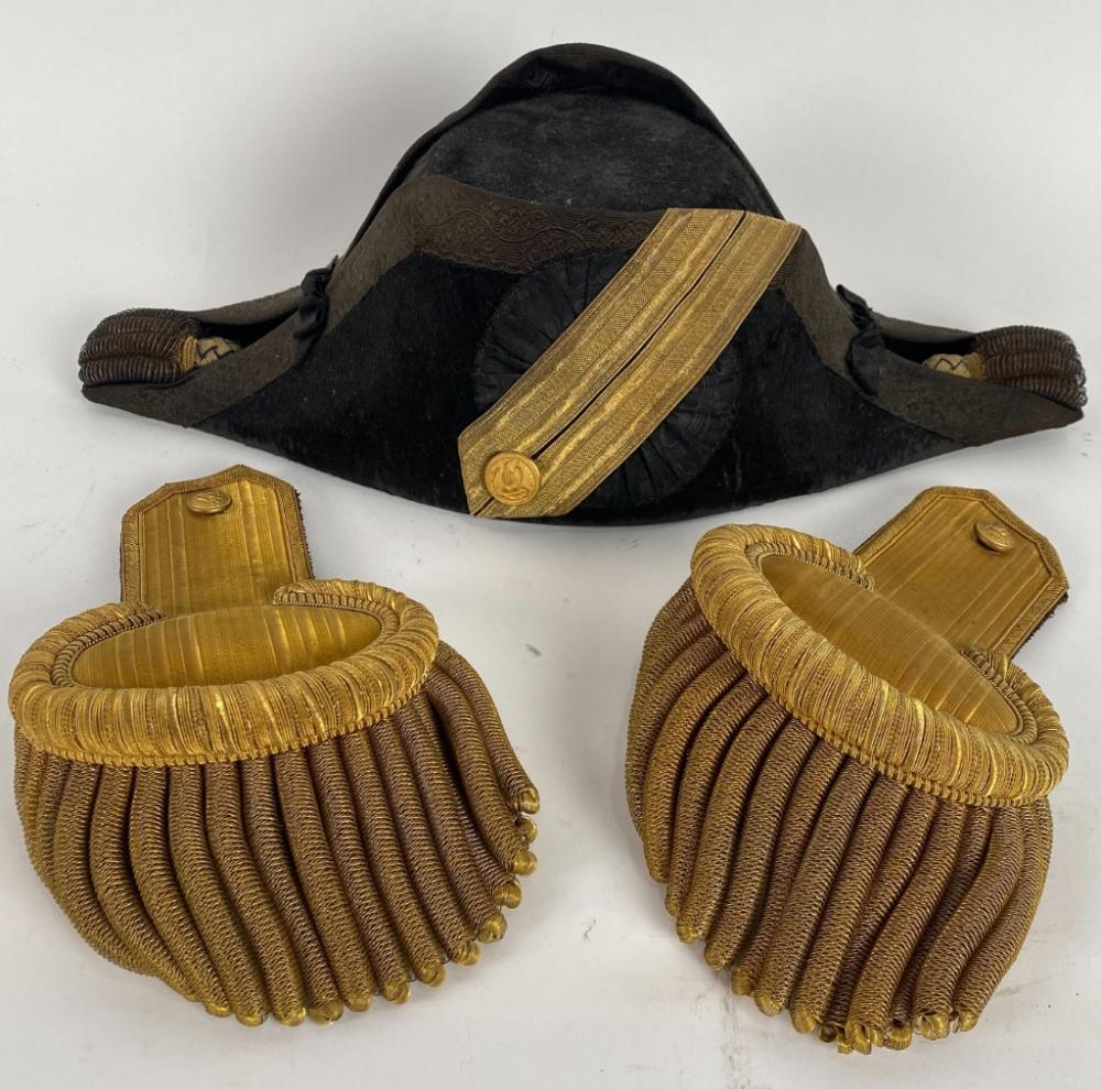 U.S. NAVAL OFFICER’S HAT AND PAIR