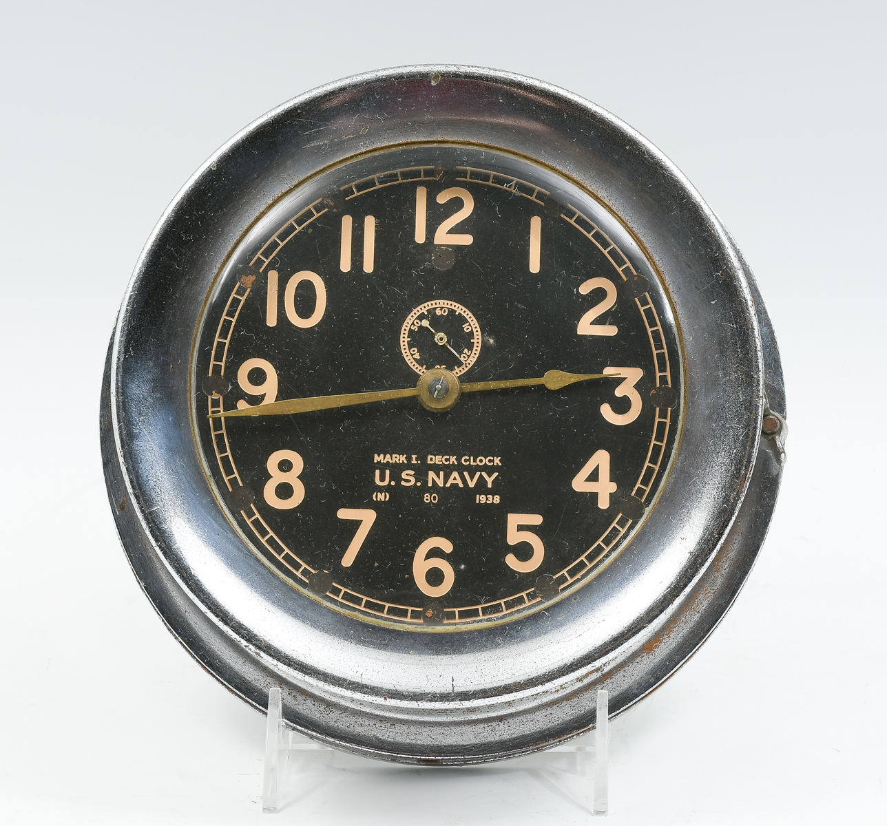 U.S. NAVY MARK I DECK CLOCK: 1938