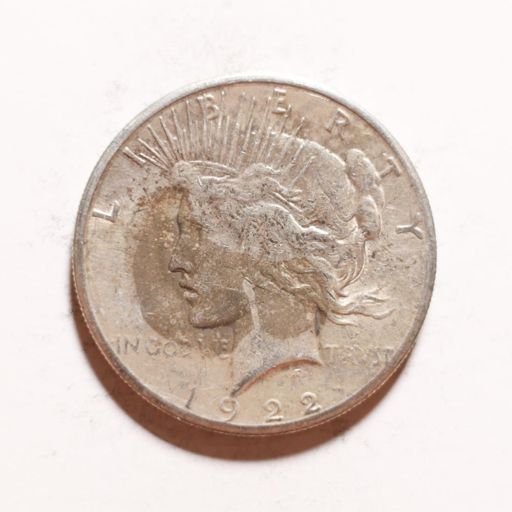 US PEACE DOLLAR 1922 SUS Peace