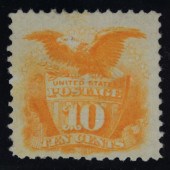 U.S. POSTAGE STAMP, 10C YELLOW