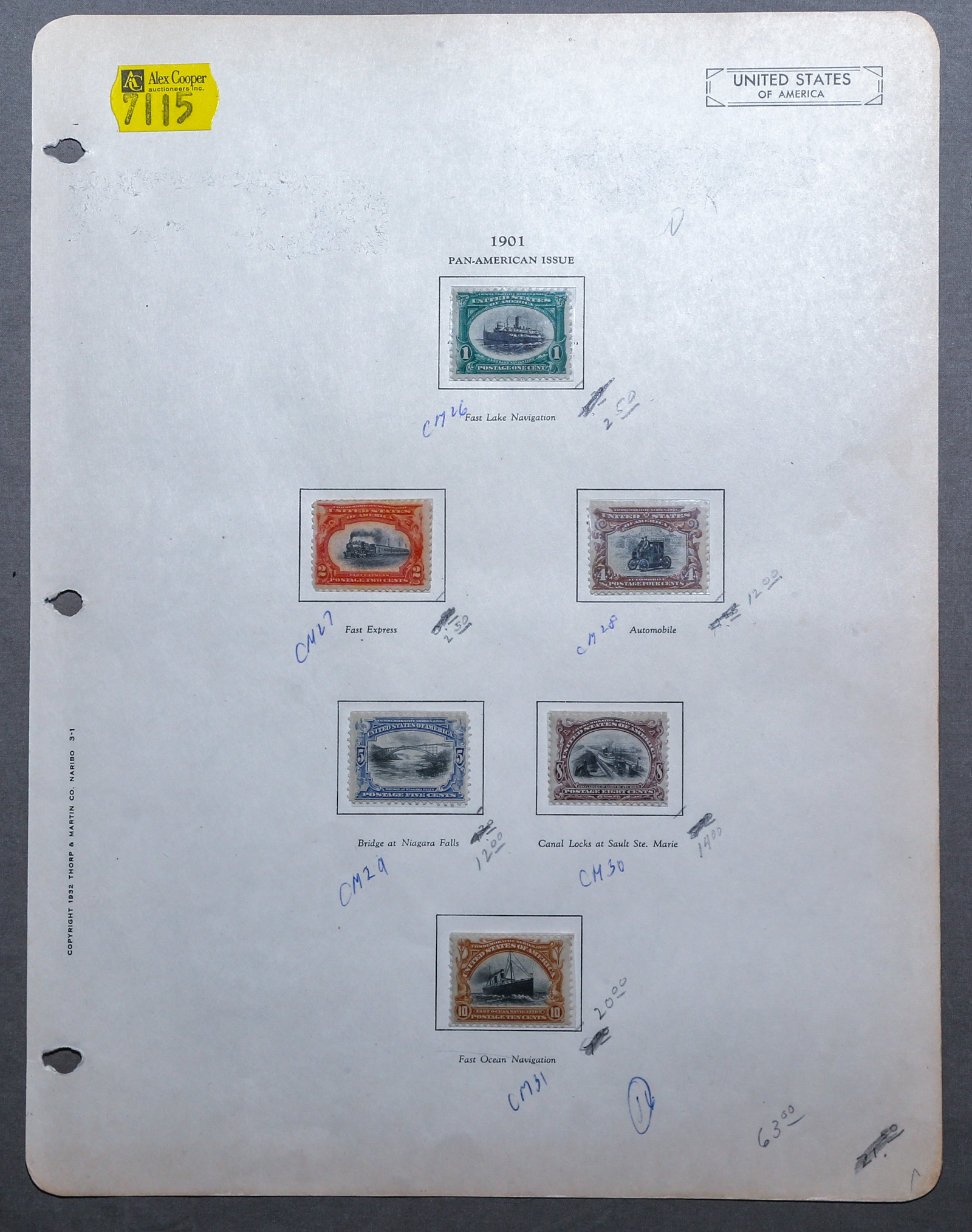 U.S. POSTAGE STAMPS, PAN-AMERICAN