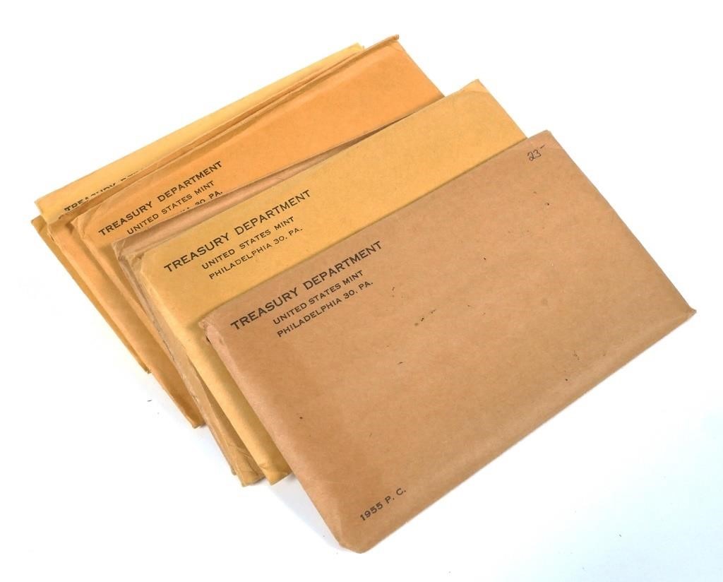 U.S. PROOF SETS 1955-64 + MINT