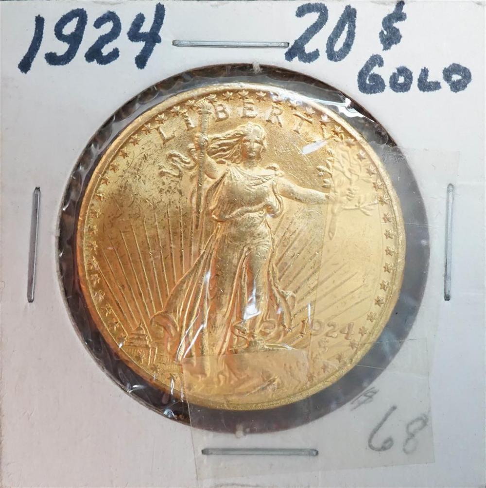 U.S. SAINT GAUDENS 1924 20-DOLLAR