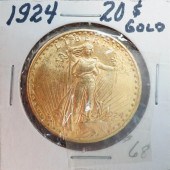 U.S. SAINT GAUDENS 1924 20-DOL