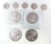 US SILVER EAGLES $1 & COOK ISL