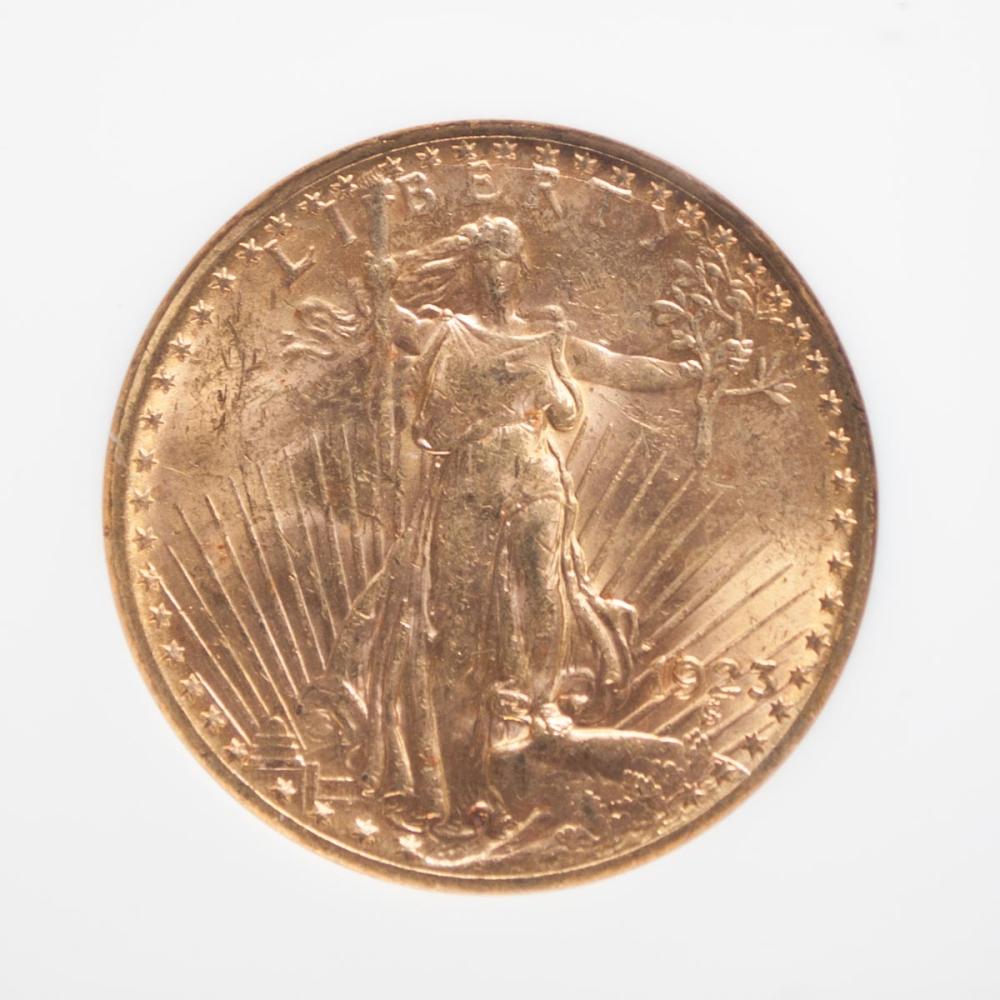 U.S. TWENTY DOLLAR GOLD COIN, ST.