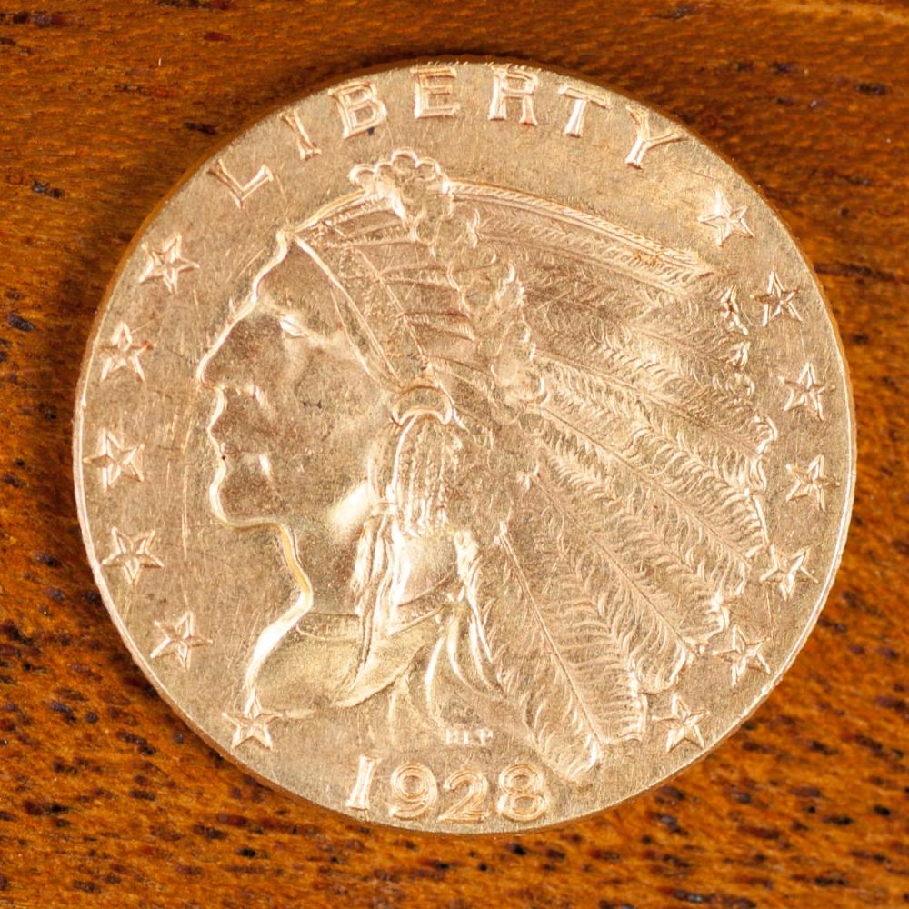 U.S. TWO AND ONE-HALF DOLLAR GOLD