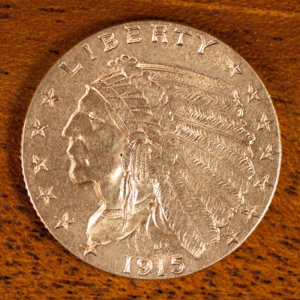 U.S. TWO AND ONE-HALF DOLLAR GOLD