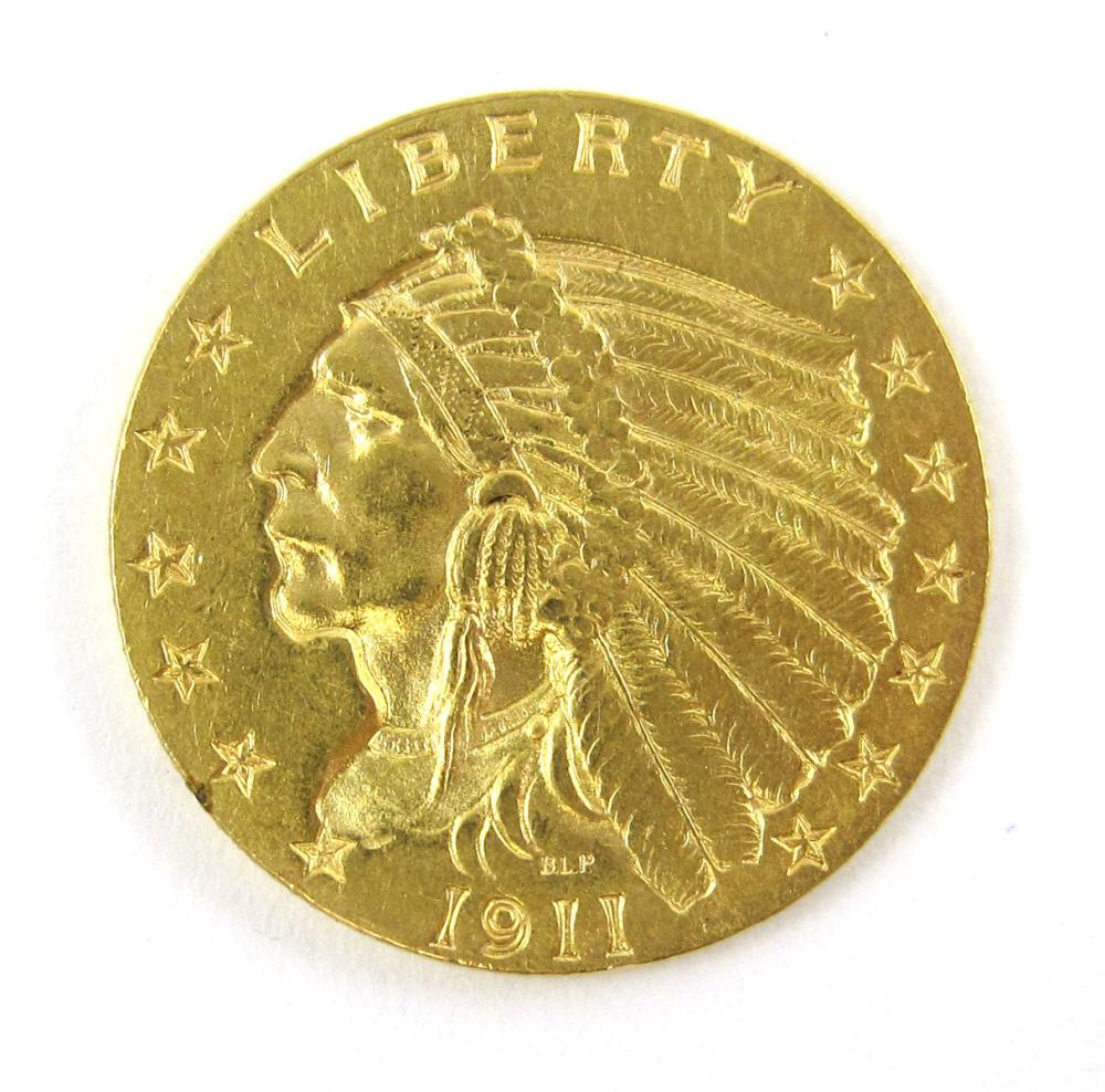 U.S. TWO AND ONE-HALF DOLLAR GOLD