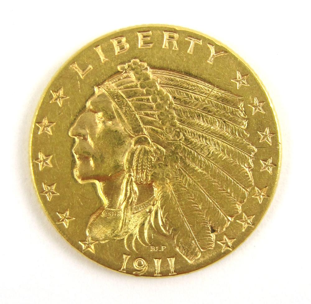 U.S. TWO AND ONE-HALF DOLLAR GOLD