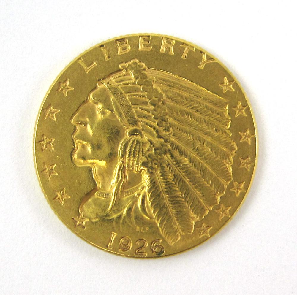 U.S. TWO AND ONE-HALF DOLLAR GOLD