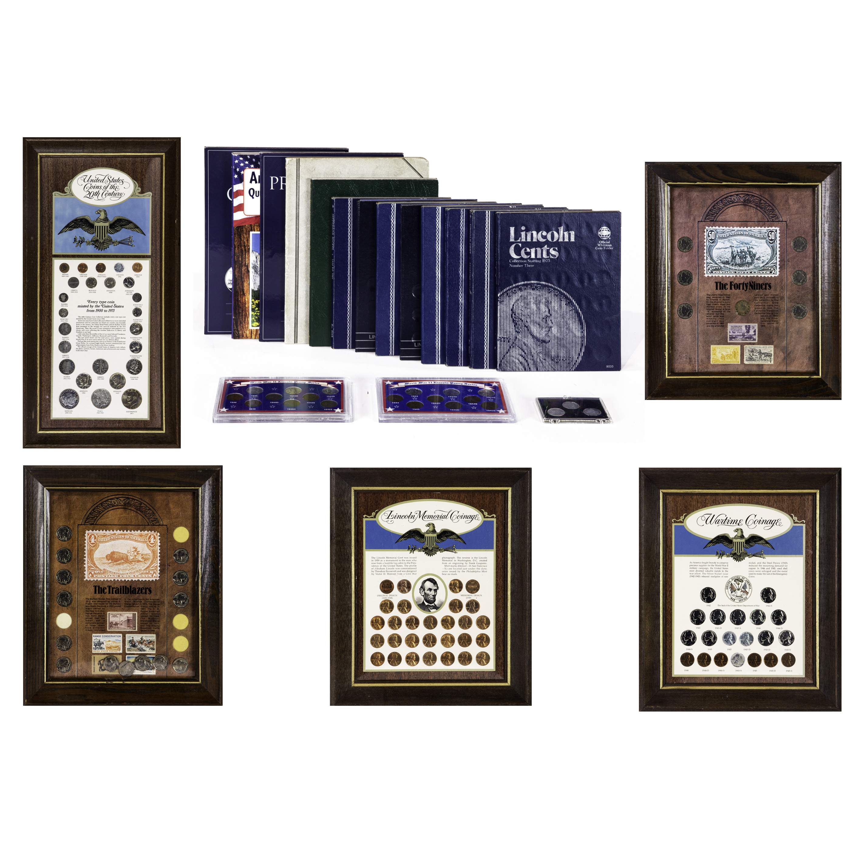 U.S. TYPE COINS 1900-1971 FRAMED