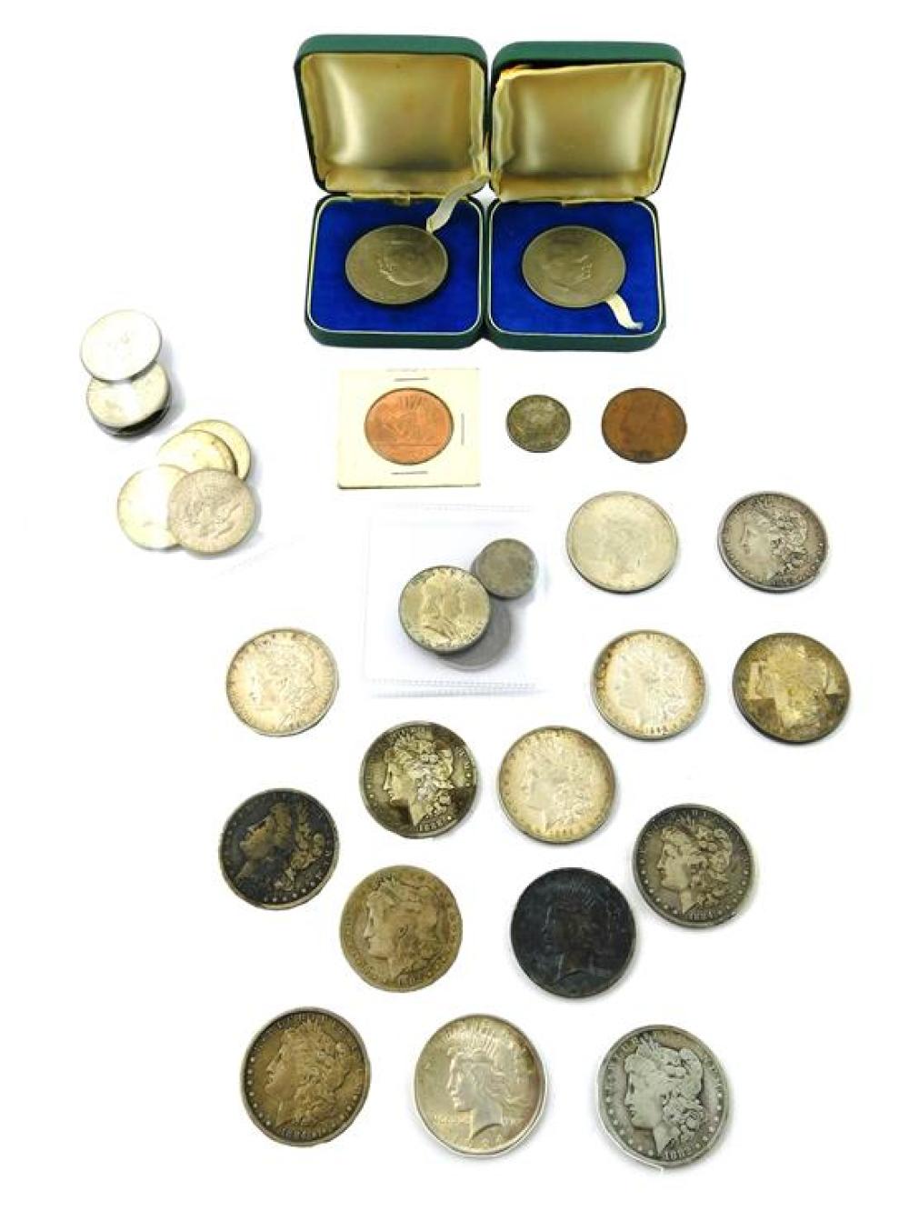 †US & WORLD COINAGE, THIRTY PIECES,